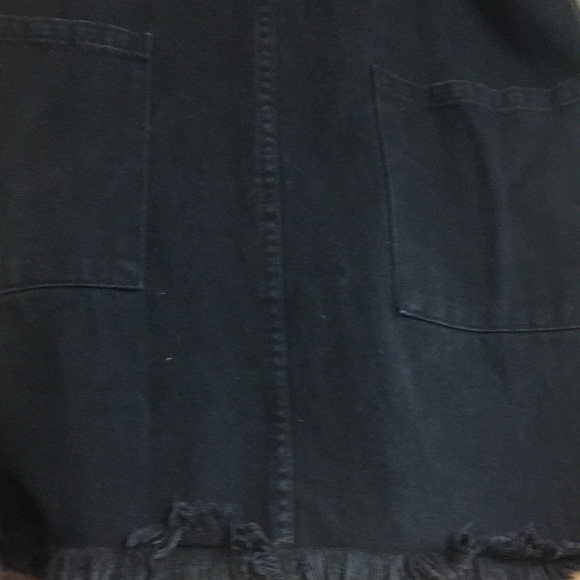 Wildfire  short black cotton Denim jean jumper, size medium - Picture 9 of 11